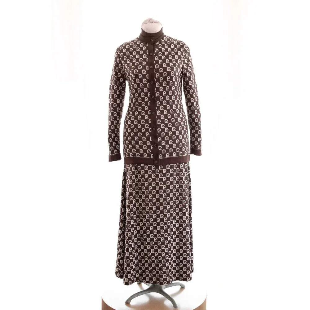 Pierre Cardin for Bonwit Teller knit three piece outfit. - Picture 1 of 8